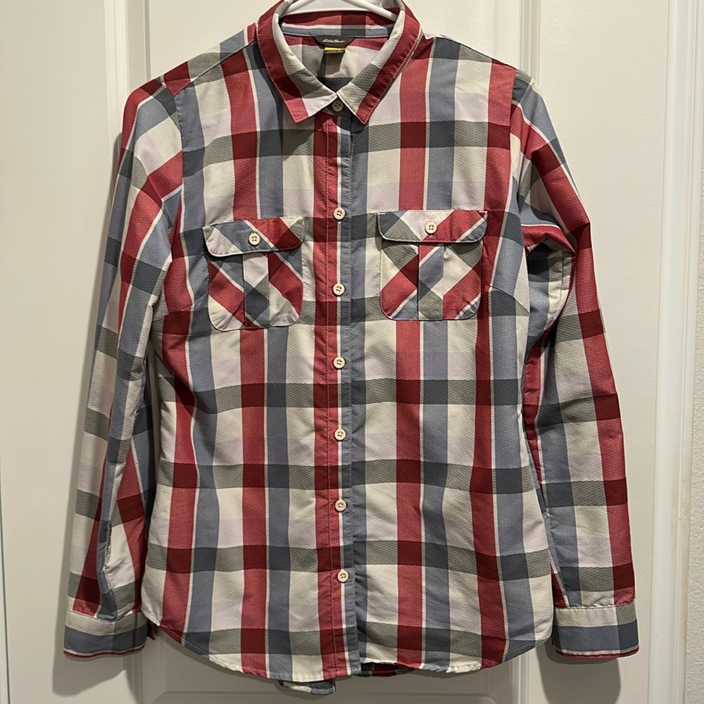 Eddie Bauer Button Down Shirt Womens S